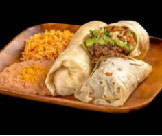 Order 14. Two Carne Asada Burritos Combo food online from Filiberto Scottsdale store, Scottsdale on bringmethat.com