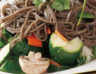 Order Steamed Mixed Vegetables with Buckwheat Noodle food online from Wild Pepper store, San Francisco on bringmethat.com