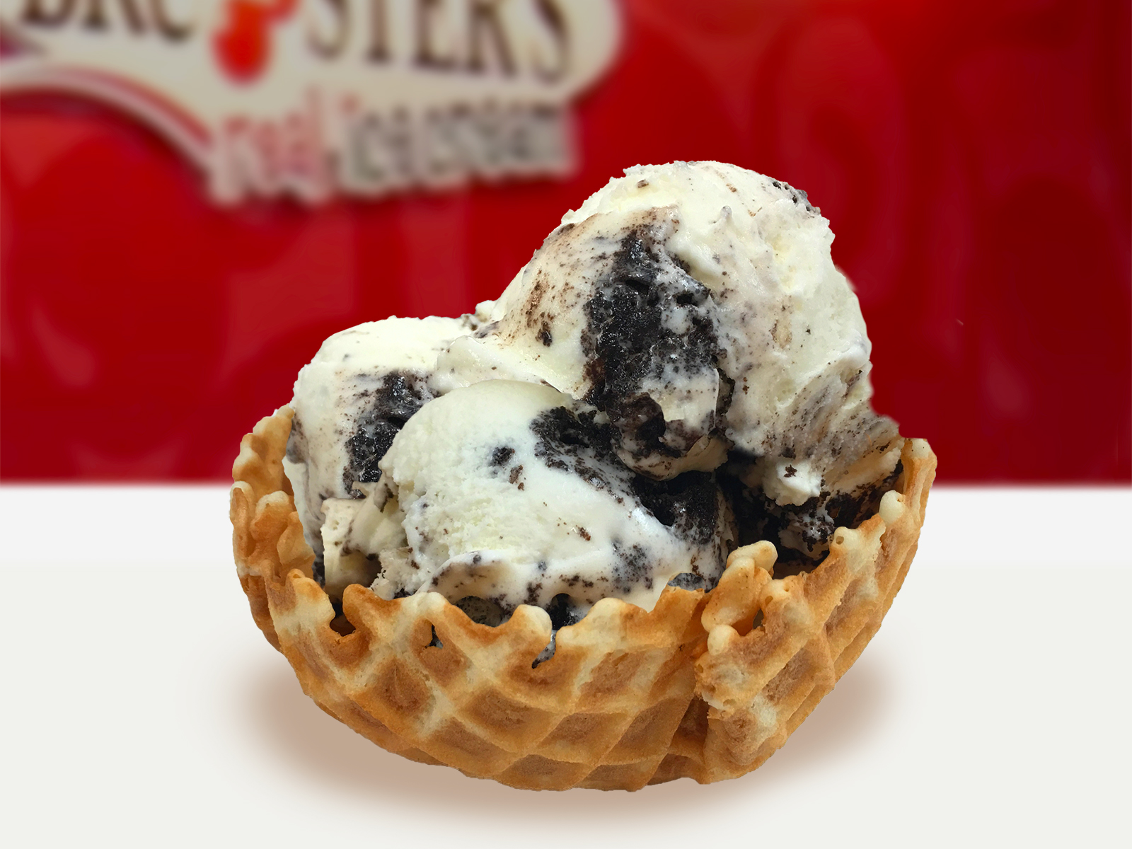 Order Medium Waffle Bowl food online from Bruster's Real Ice Cream store, Durham on bringmethat.com