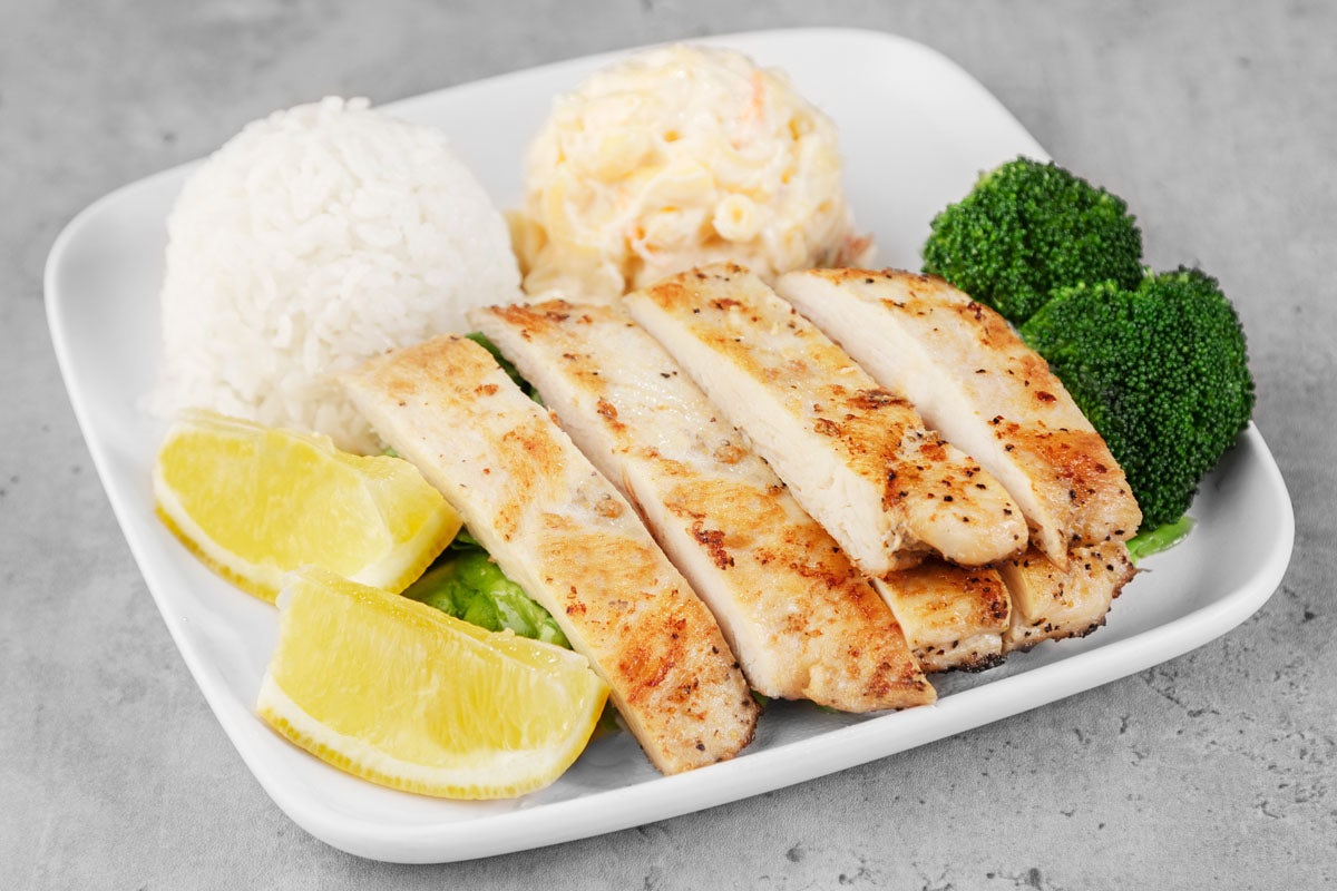Order Grilled Chicken Breast Mini Meal food online from Ono Hawaiian BBQ store, Alhambra on bringmethat.com
