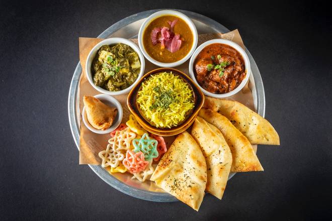 Order The American Punjabi Thali food online from Curry Up Now store, Decatur on bringmethat.com