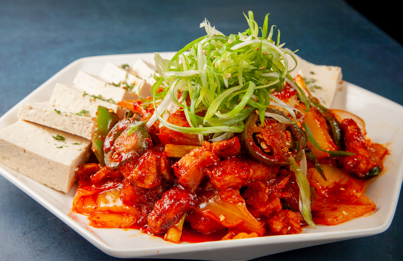 Order Spicy Pork with Kimchi and Tofu food online from Azit store, Oakland on bringmethat.com