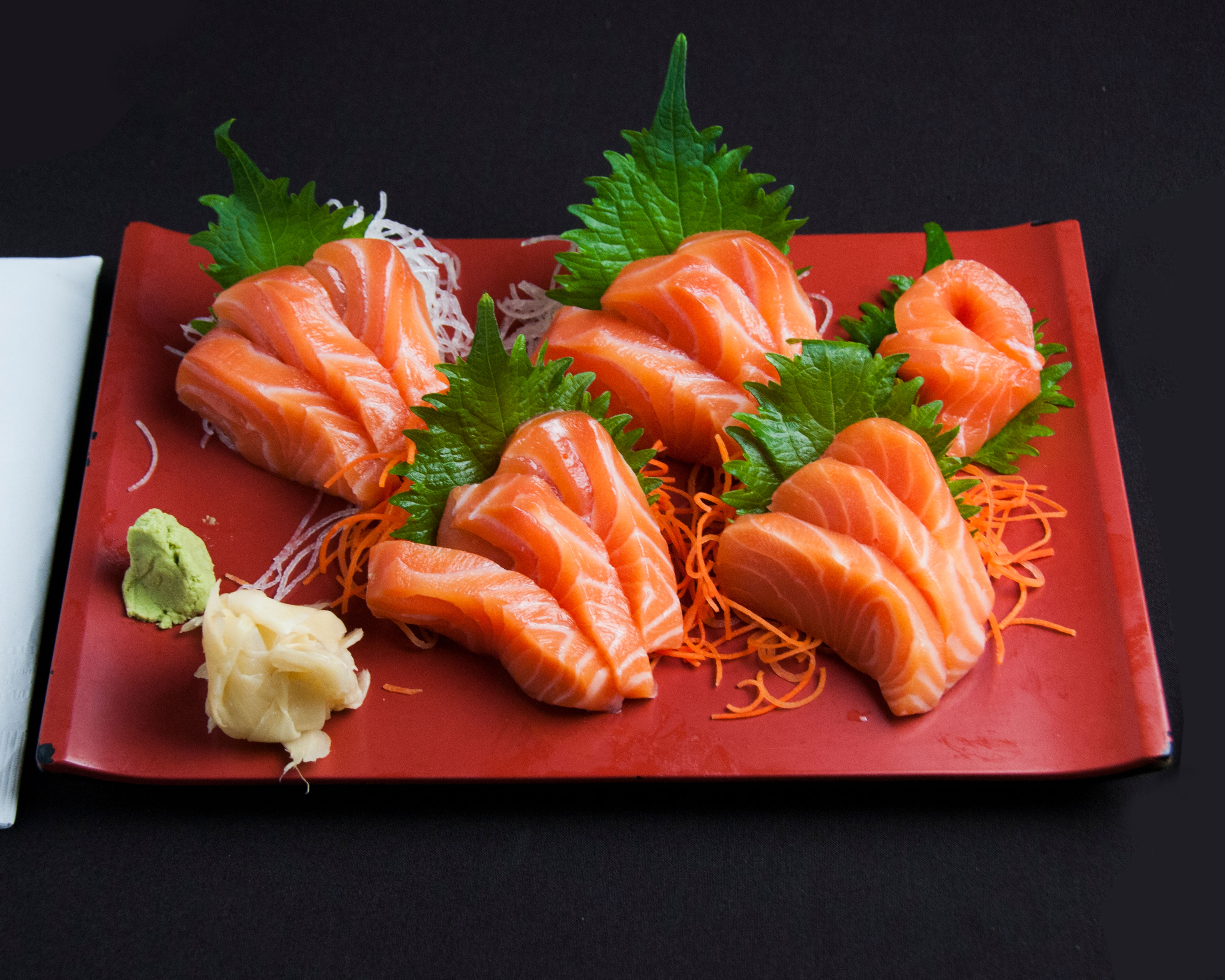Order Salmon Sashimi Dinner food online from Yuka japanese restaurant store, New York on bringmethat.com