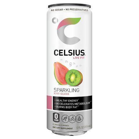 Order Celsius Sparkling Guava 12oz food online from 7-Eleven store, Poway on bringmethat.com