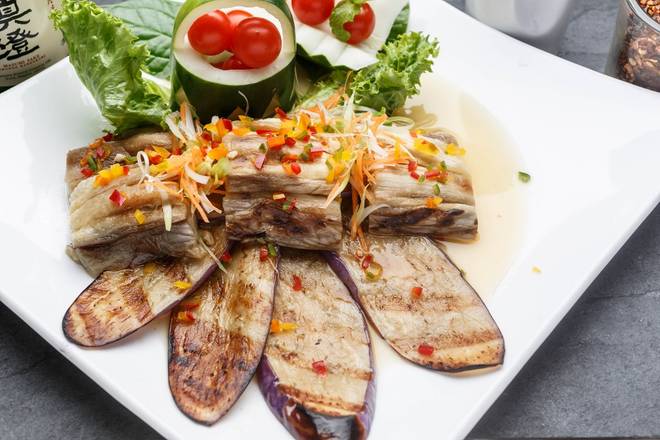 Order Vegan Char-Grilled Eggplant Salad food online from SukhoThai on Royal St. store, New Orleans on bringmethat.com