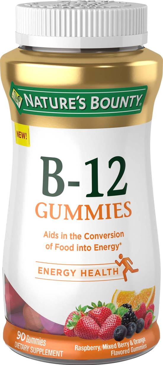 Order Nature's Bounty B-12 Gummies (90 ct) food online from Rite Aid store, Palm Desert on bringmethat.com
