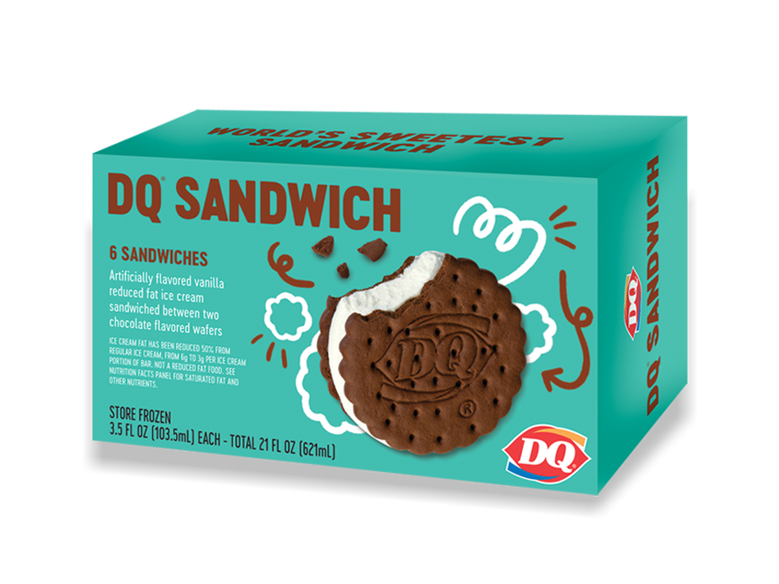 Order DQ® Sandwich (6 Pack) food online from Dairy Queen store, Fort Worth on bringmethat.com