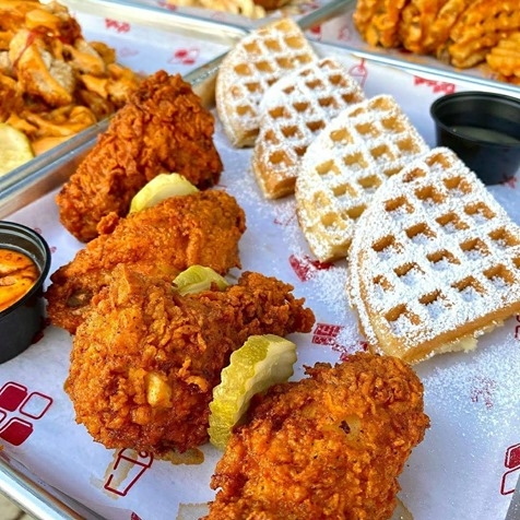 Order Hot Wings and Waffle food online from The Waffle Bus store, Houston on bringmethat.com