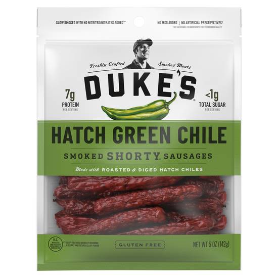 Order Duke's Hatch Green Chili Smoked Shorty Sausages, 5 OZ food online from Cvs store, Temecula on bringmethat.com