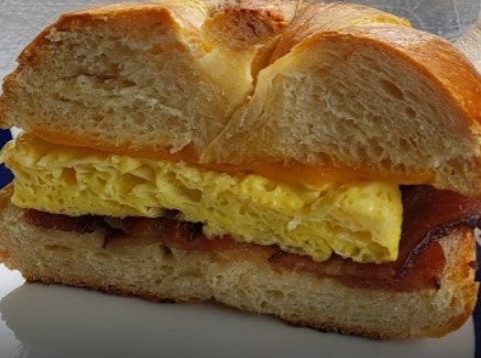 Order Bacon egg and Cheese Bagel food online from Beanstalk Cafe store, San Francisco on bringmethat.com