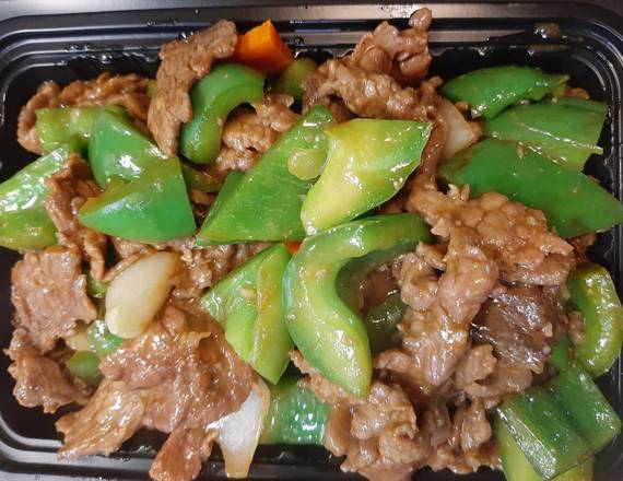 Order Beef with Green Pepper food online from Mongolian Grill store, Graham on bringmethat.com
