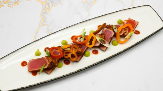 Order Seared Ahi Tuna Appetizer food online from McCormick & Schmick's store, Chicago on bringmethat.com