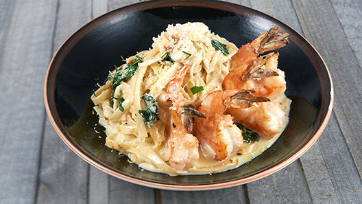 Order Seafood Fettuccine food online from Skates On The Bay store, Berkeley on bringmethat.com