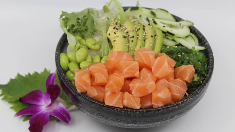 Order Regular Salmon Salad Bowl food online from Ij Sushi Burrito store, Seattle on bringmethat.com