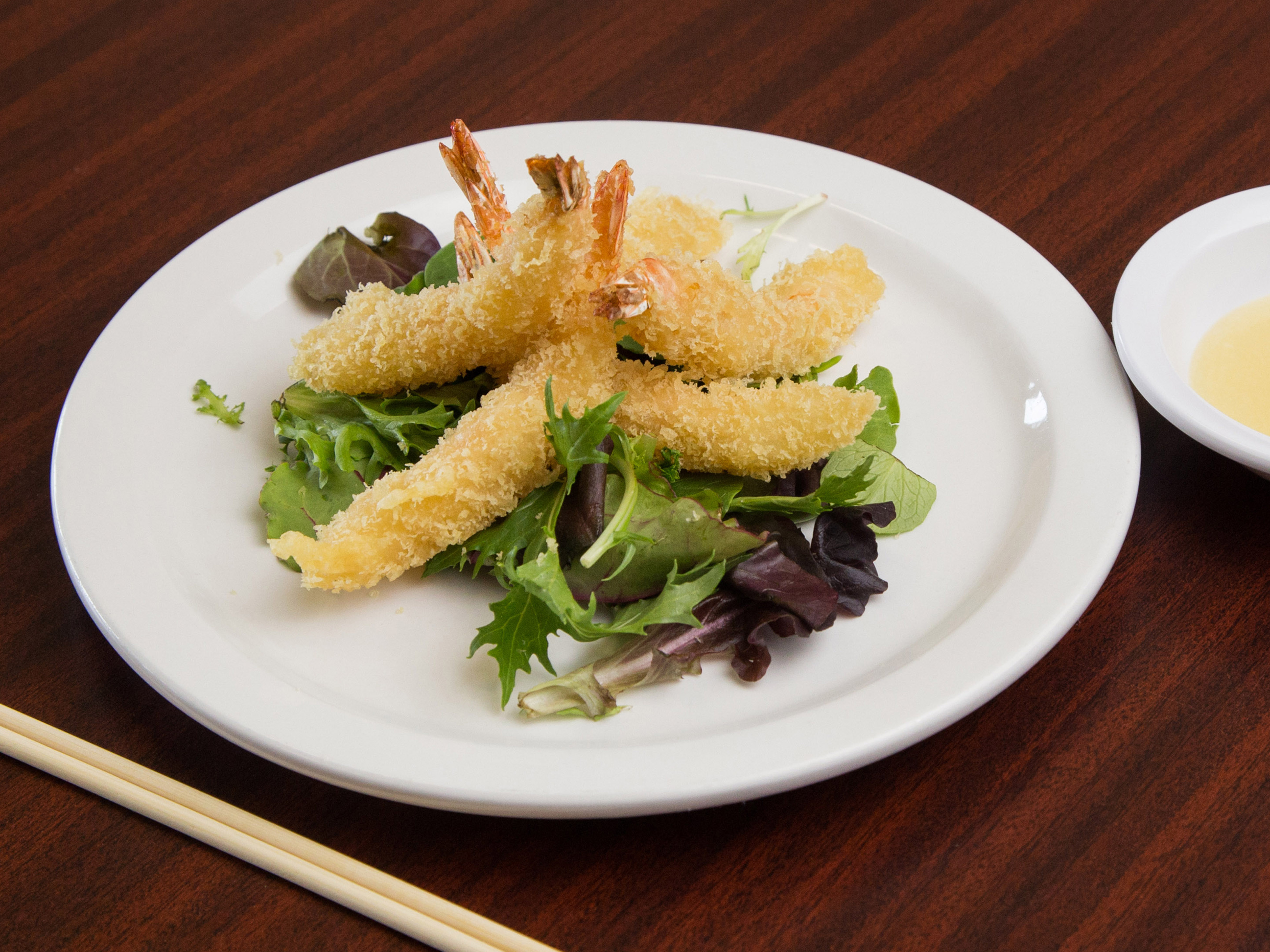 Order 5 Pieces Tempura Shrimp with Lemon Cream food online from Sushi King Asian Fusion store, Columbus on bringmethat.com