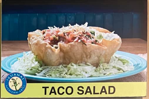Order Taco Salad food online from Iguanas Mexican Grill store, Woodland on bringmethat.com