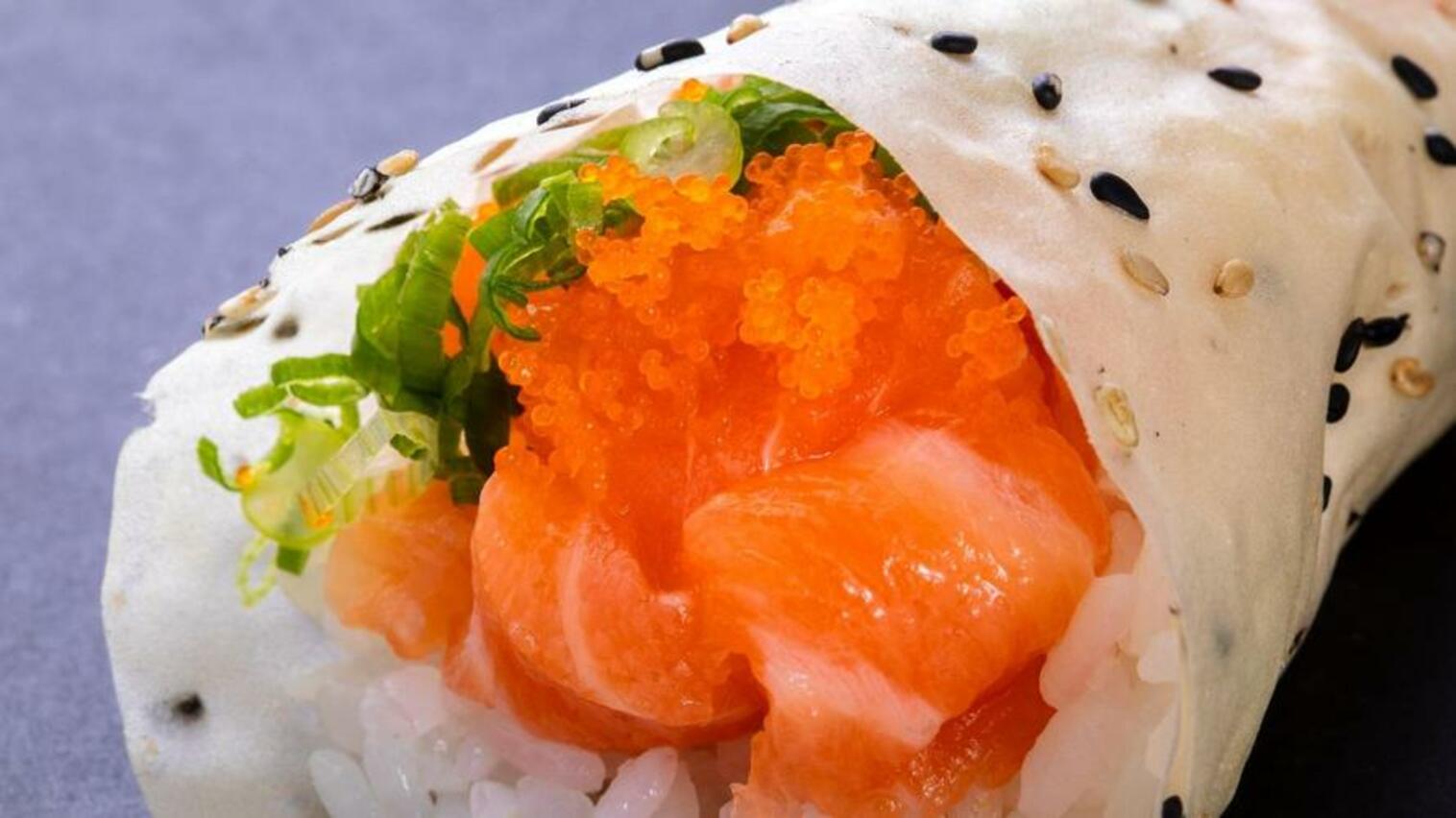 Order (c031) Salmon Truffle Hand Roll food online from Sushistop Glendale store, Glendale on bringmethat.com