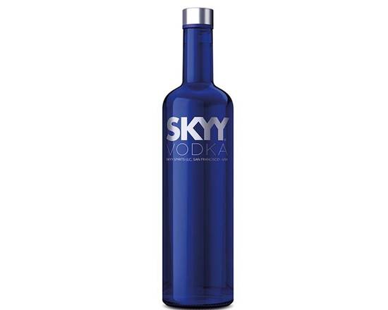 Order Skyy, 750mL vodka (40.0% ABV) food online from House Of Wine store, New Rochelle on bringmethat.com