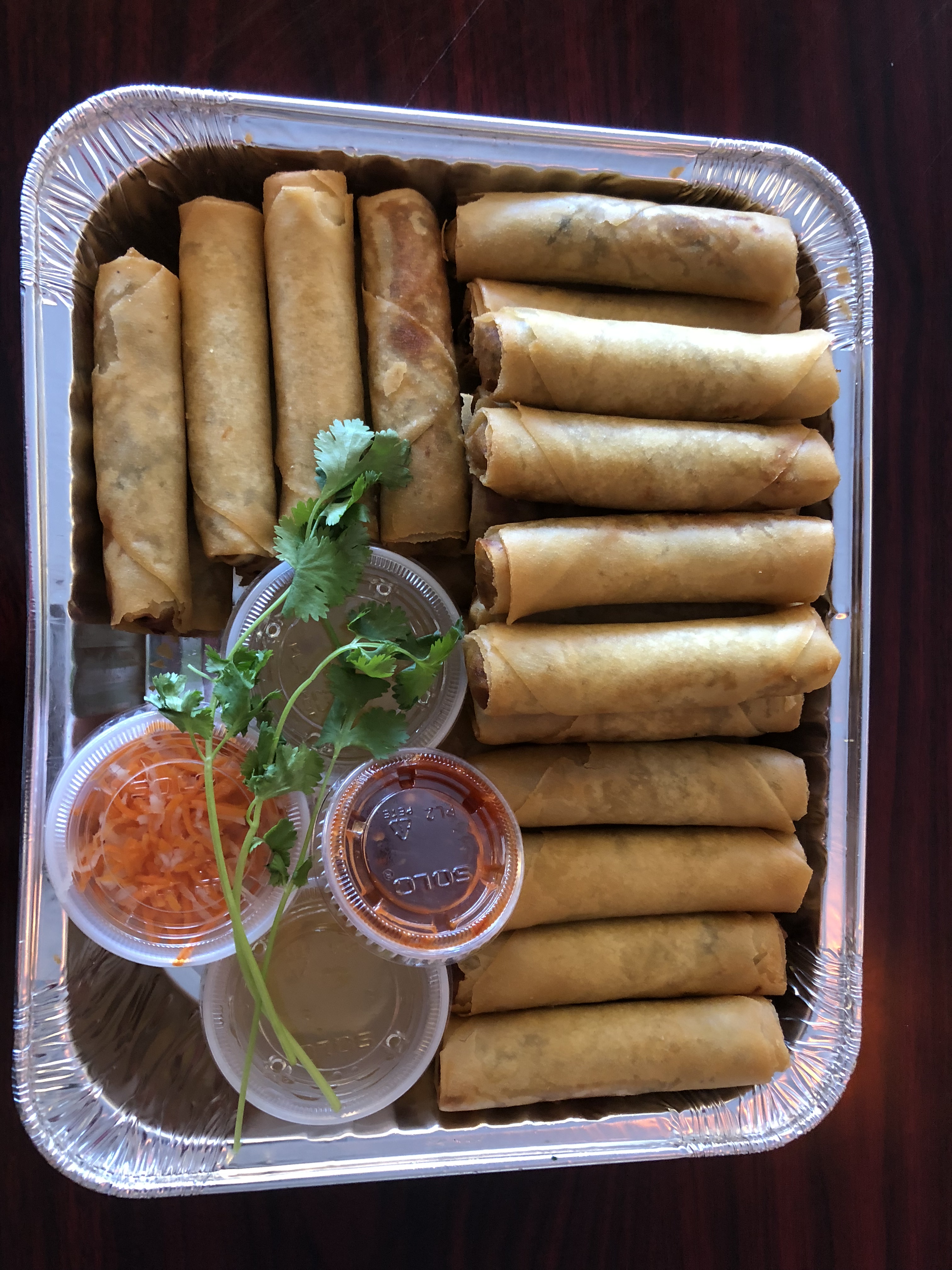Order T05. Deep Fried Egg-Rolls (25 Rolls) (T CGio) food online from Pho Daily store, Long Beach on bringmethat.com