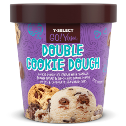 Order 7-Select GoYum Double Cookie Dough Pint food online from 7-Eleven store, San Juan Capistrano on bringmethat.com