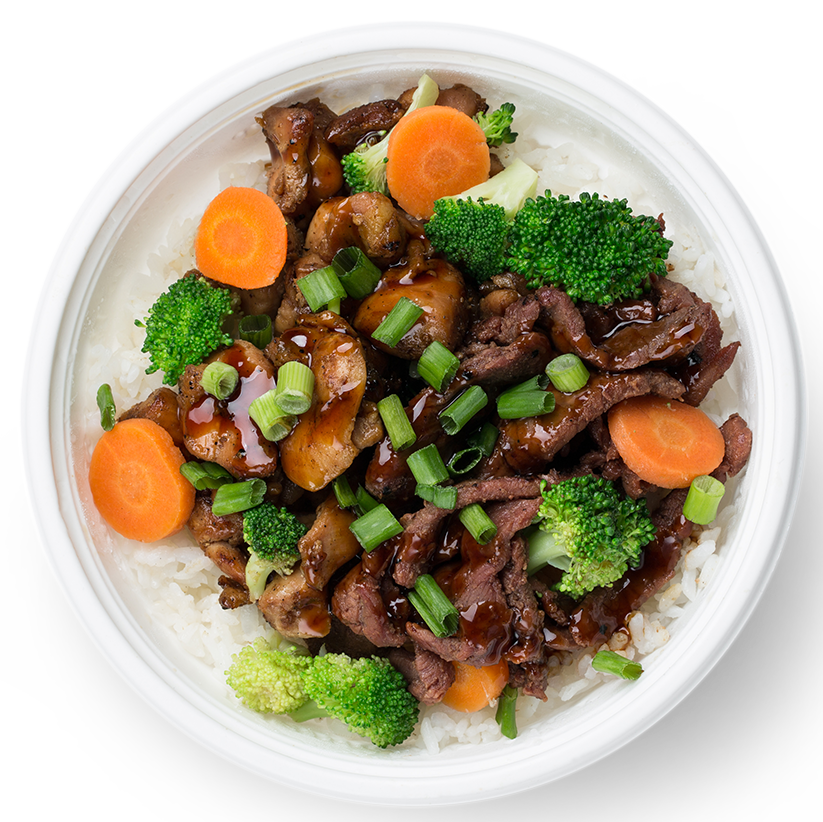 Order Half and Half Mini Bowl food online from The Flame Broiler - The Rice Bowl King store, Irvine on bringmethat.com