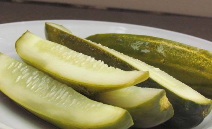 Order 1/4 Pickle: Kosher Dill food online from The Great Outdoors Sub Shop store, Dallas on bringmethat.com