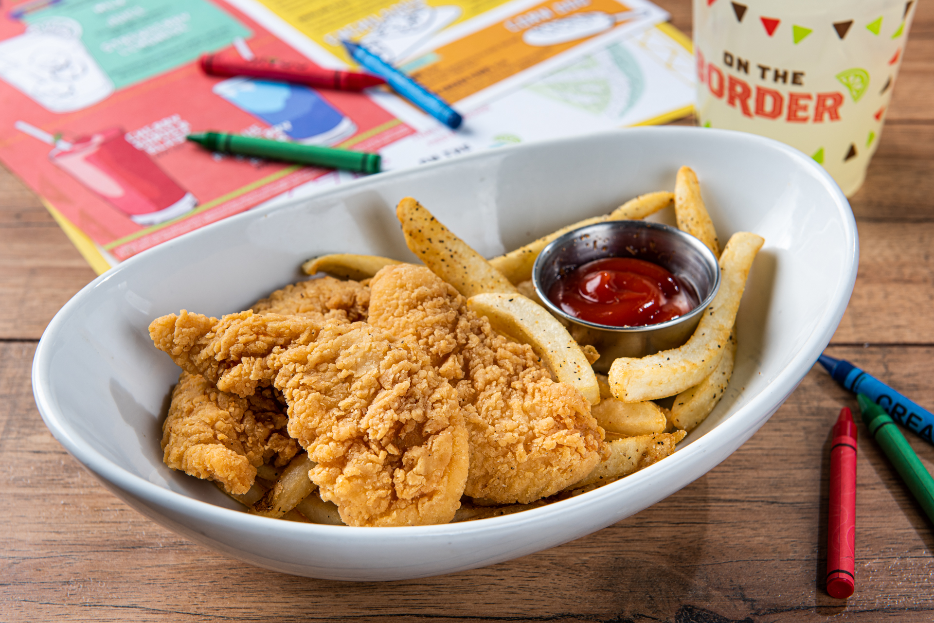 Order Kid's Border Chicken Strips food online from On The Border store, Las Vegas on bringmethat.com