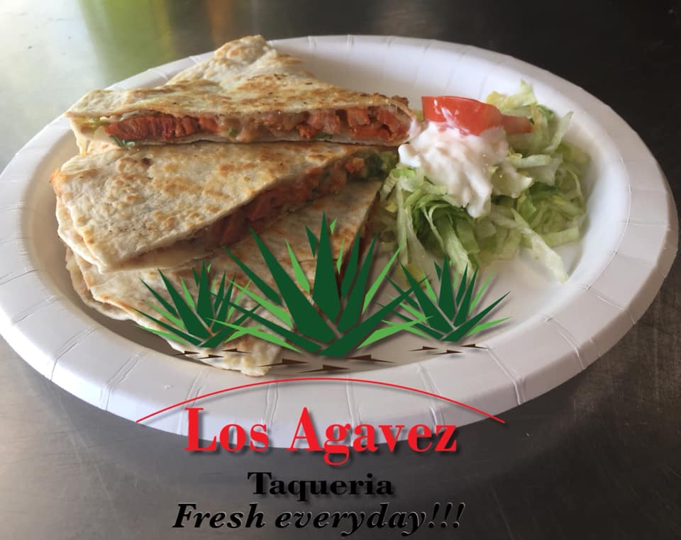 Order Quesadilla (12") food online from Los Agavez Taqueria store, Columbus on bringmethat.com