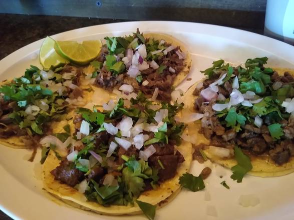 Order Tacos Chorizo (Spicy Pork) food online from Jarritos Mexican Restaurant store, Twin Falls on bringmethat.com