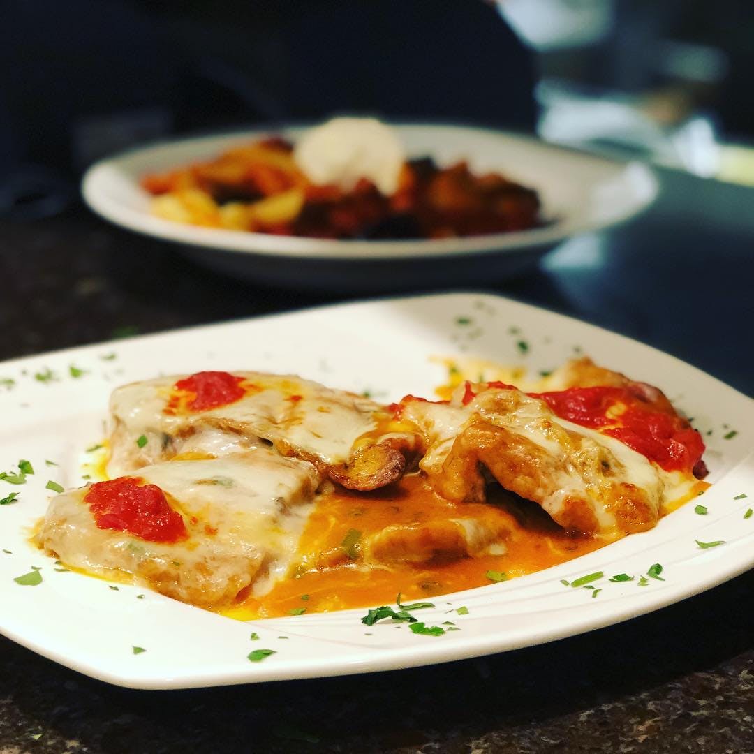 Order Veal Sorrentino - Entree food online from Spuntino St James store, St James on bringmethat.com