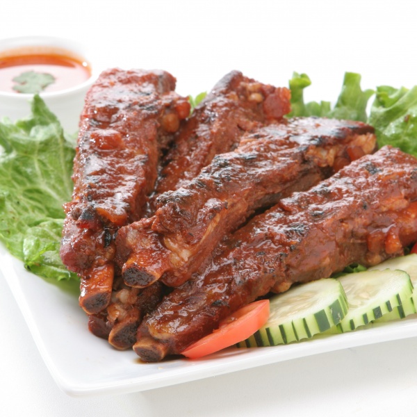 Order 62. BBQ Pork Ribs food online from The Taste Kitchen store, Culver City on bringmethat.com