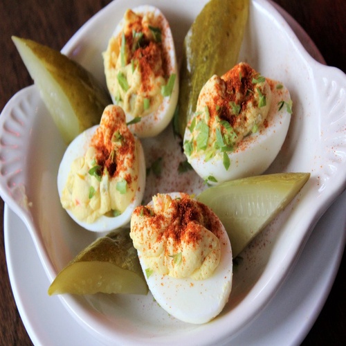 Order GDT Famous Deviled Eggs food online from Green Door Tavern store, Chicago on bringmethat.com