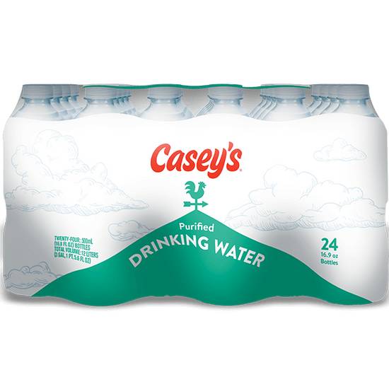Order Casey's Purified Water 24pk 0.5L food online from Casey store, Eldridge on bringmethat.com