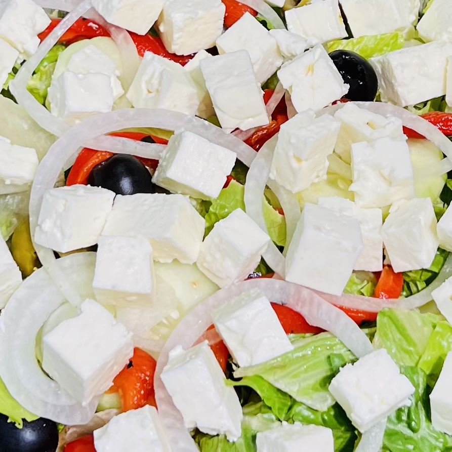 Order Greek Salad food online from Nicks Pizza & Deli store, Fanwood on bringmethat.com