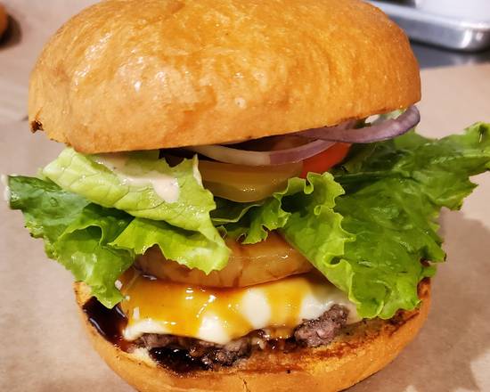 Order Hawaiian Burger food online from Double Decker store, San Francisco on bringmethat.com