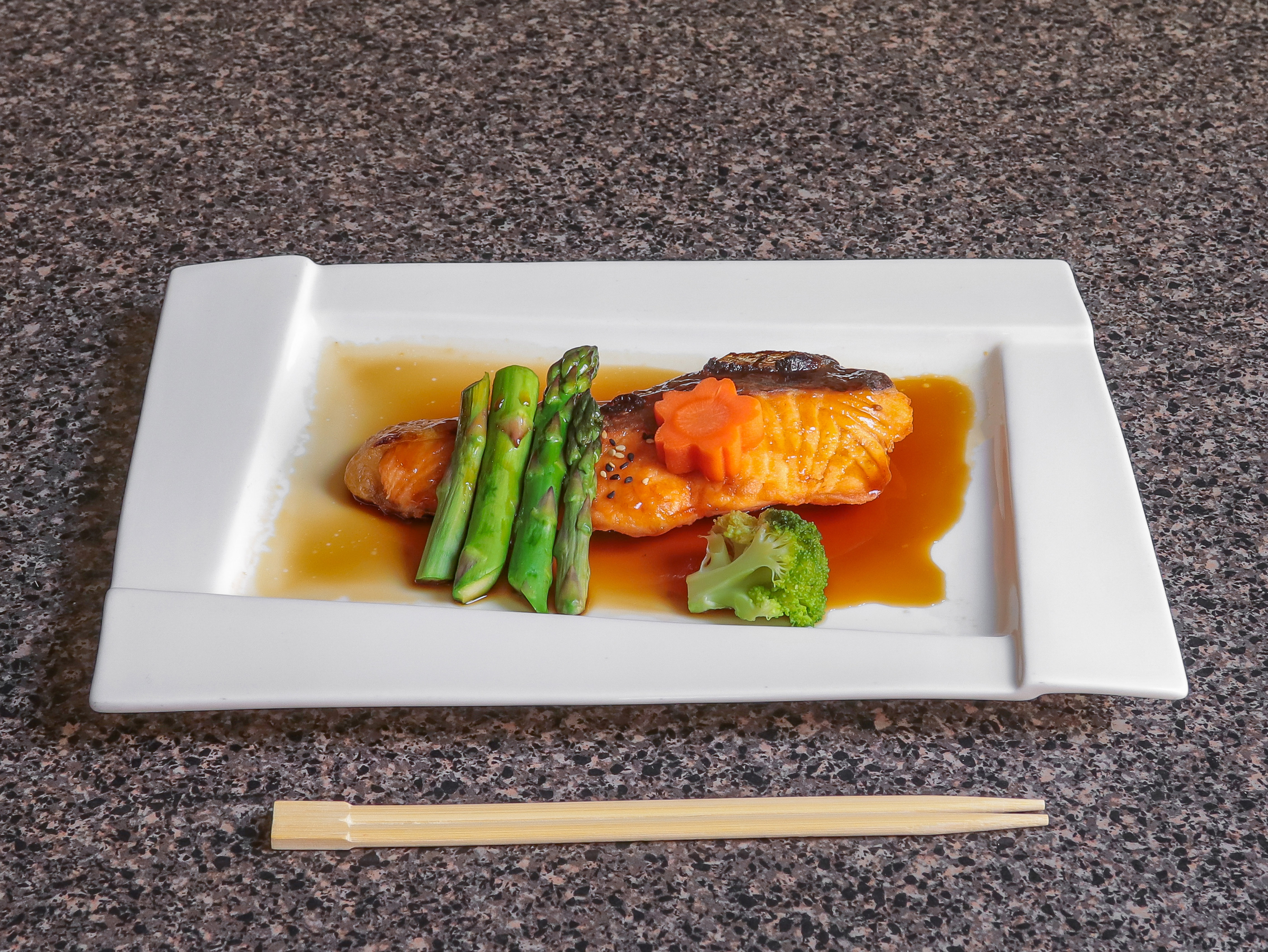 Order Salmon Teriyaki food online from Shiroi Hana Restaurant store, Philadelphia on bringmethat.com