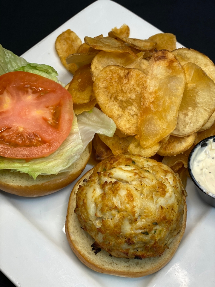 Order Crab Cake Sandwich* food online from Mother North Grille store, Timonium on bringmethat.com