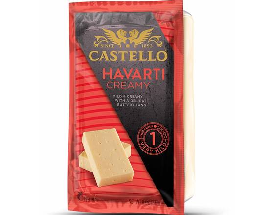 Order Castello Creamy Havarti  Cheese Block  food online from Bel Clift Market store, SF on bringmethat.com