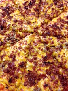 Order Bacon Cheeseburger 12" food online from Cj Pizza store, Plainfield on bringmethat.com