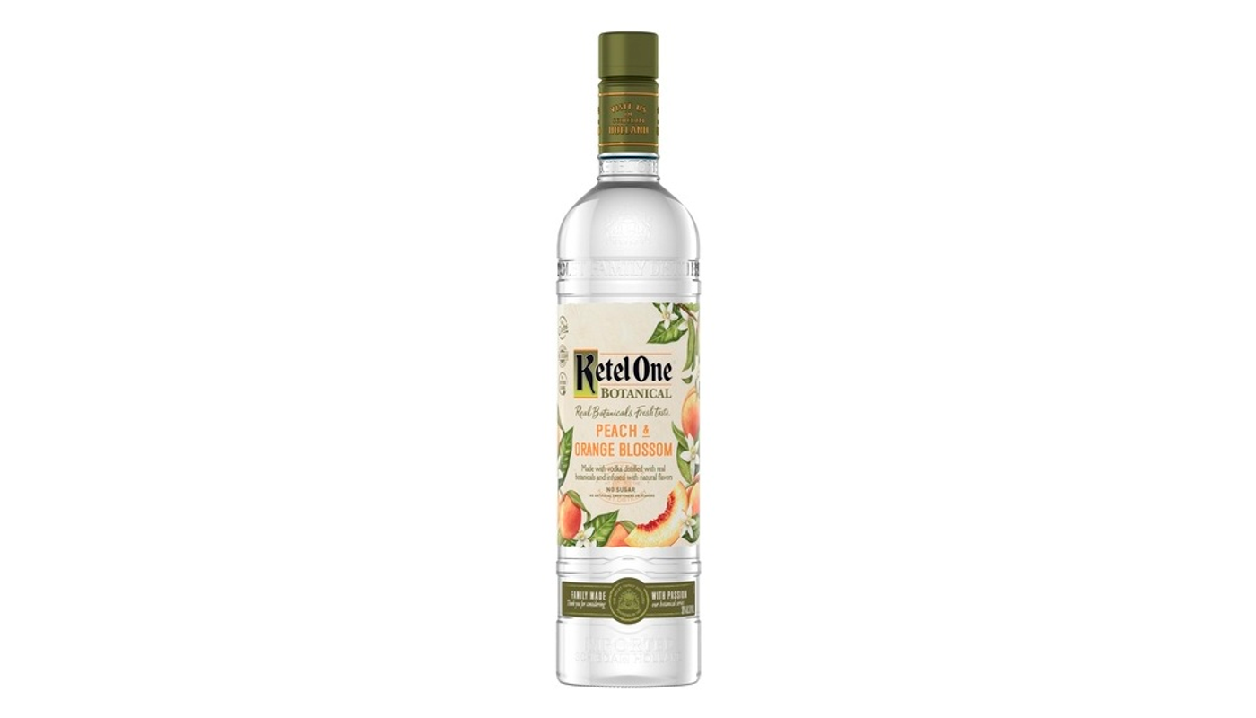 Order Ketel One Botanical Peach & Orange Blossom Vodka 750mL food online from Orcutt Liquor & Deli store, Orcutt on bringmethat.com