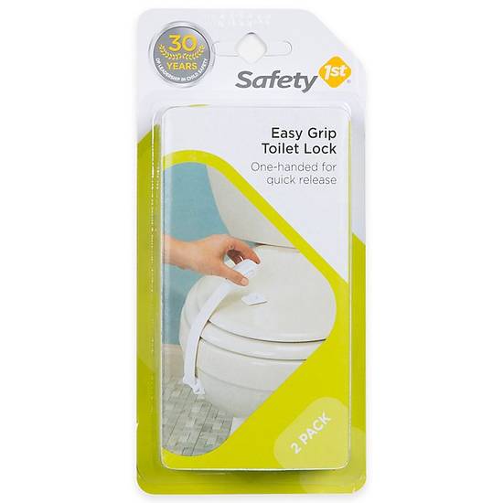 Order Safety 1st® 2-Pack Easy Grip Child Resistant Toilet Lock in White food online from Bed Bath & Beyond store, Lancaster on bringmethat.com