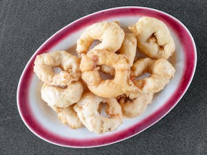 Order A12. Fried Jumbo Shrimp (3) food online from Lucky Rice store, Dallas on bringmethat.com