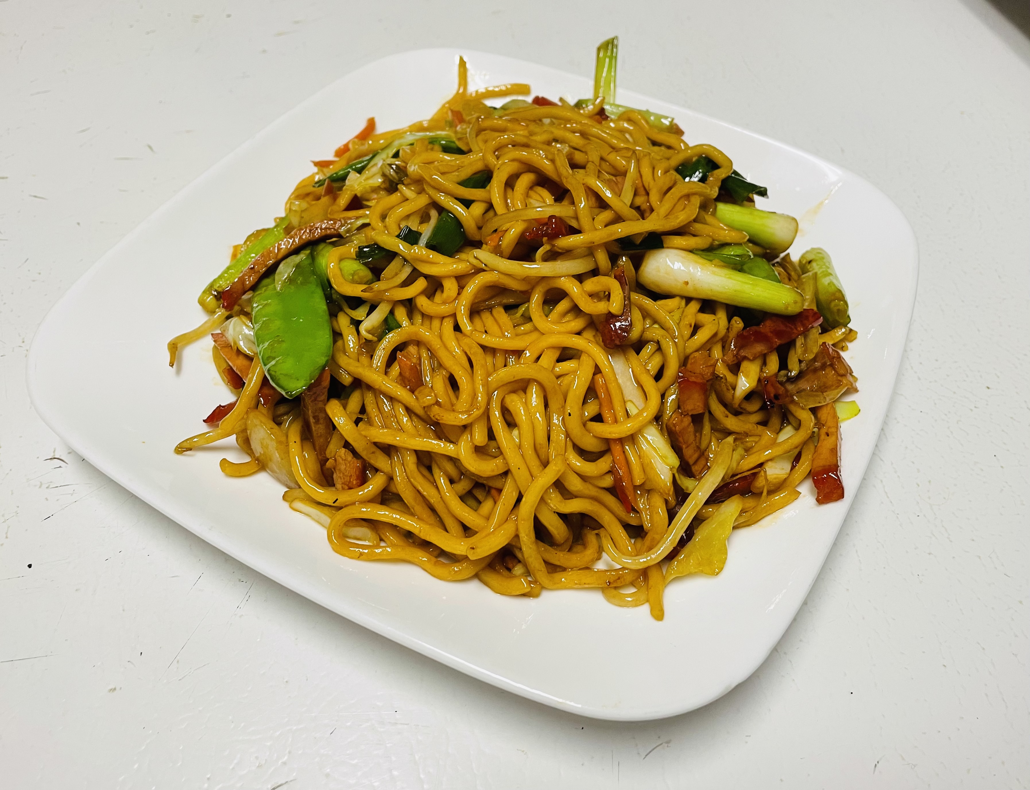 Order Pork Lo Mein food online from Rainbow House store, Albany on bringmethat.com