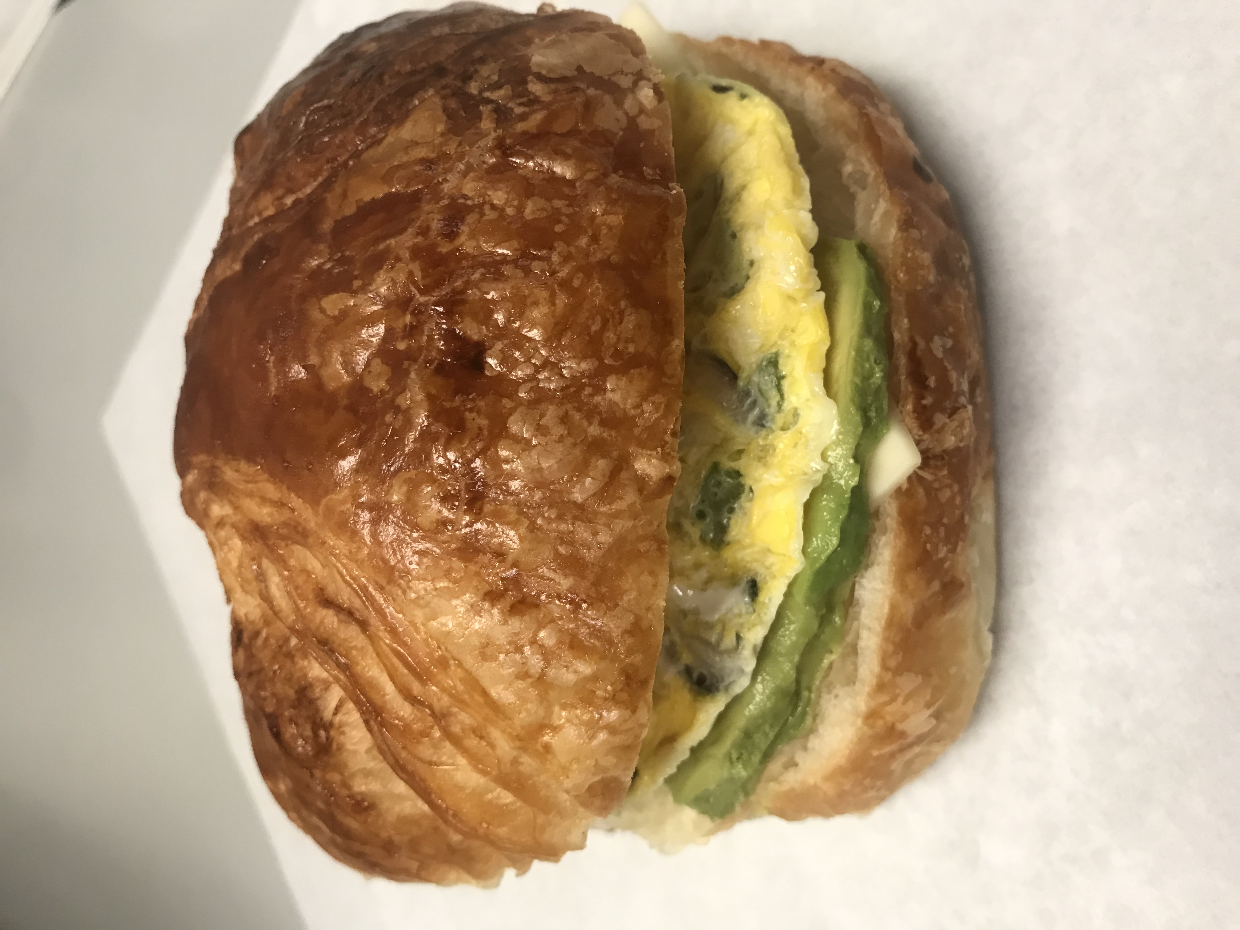 Order 17 Avocado and Cheese Omelet Croissant food online from Michael Donuts store, Hungtington Beach on bringmethat.com