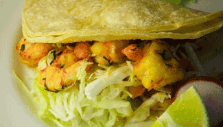 Order Shrimp Taco food online from Ricardo's Place store, San Juan Capistrano on bringmethat.com