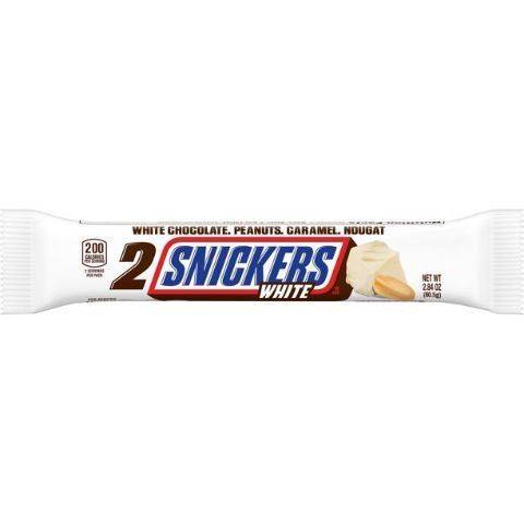 Order Snickers White Chocolate Share Size 2.84oz food online from 7-Eleven store, Nephi on bringmethat.com