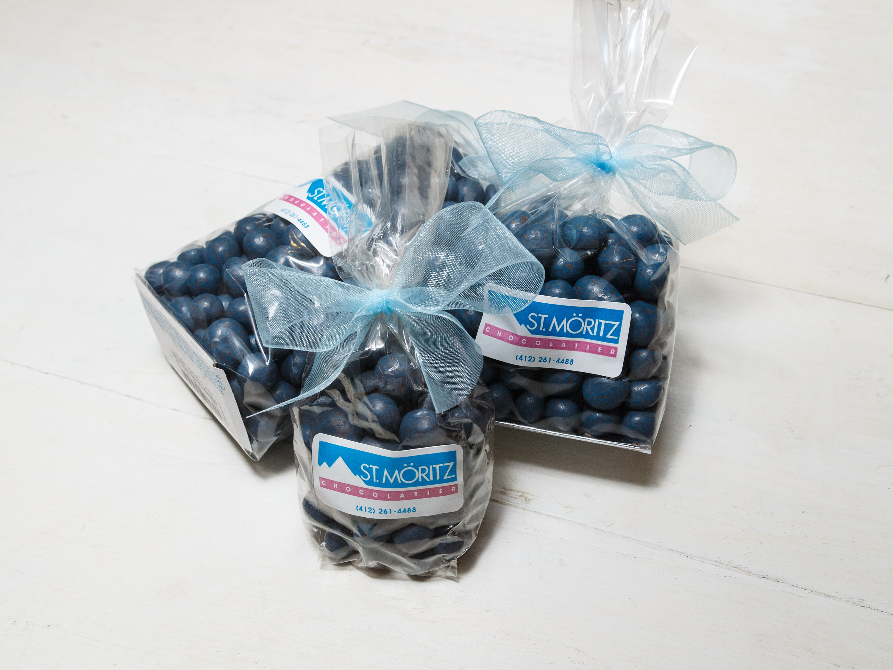 Order Blueberries Milk Chocolate food online from St Moritz Chocolatier store, Pittsburgh on bringmethat.com
