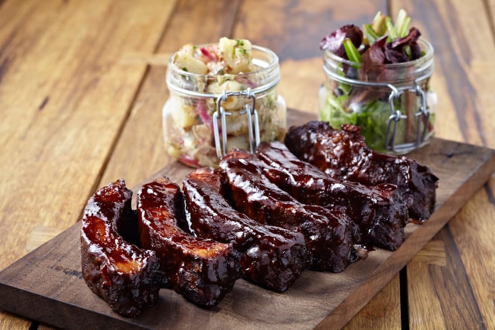 Order 1/2 Rack Niman Ranch Ribs food online from Southwest Ny And Treadwell Park store, New York on bringmethat.com