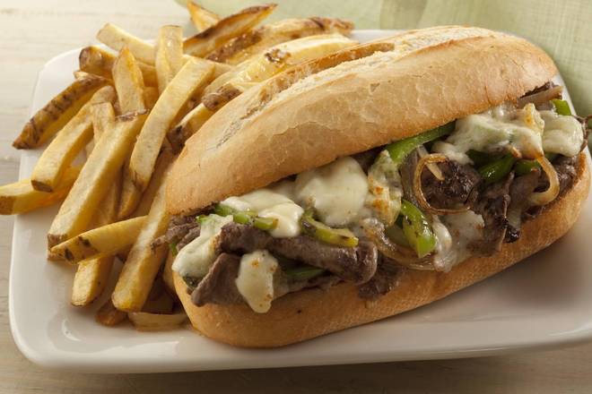 Order Steak and Cheese Sandwich food online from Frankie's Burger Bar store, Manassas on bringmethat.com