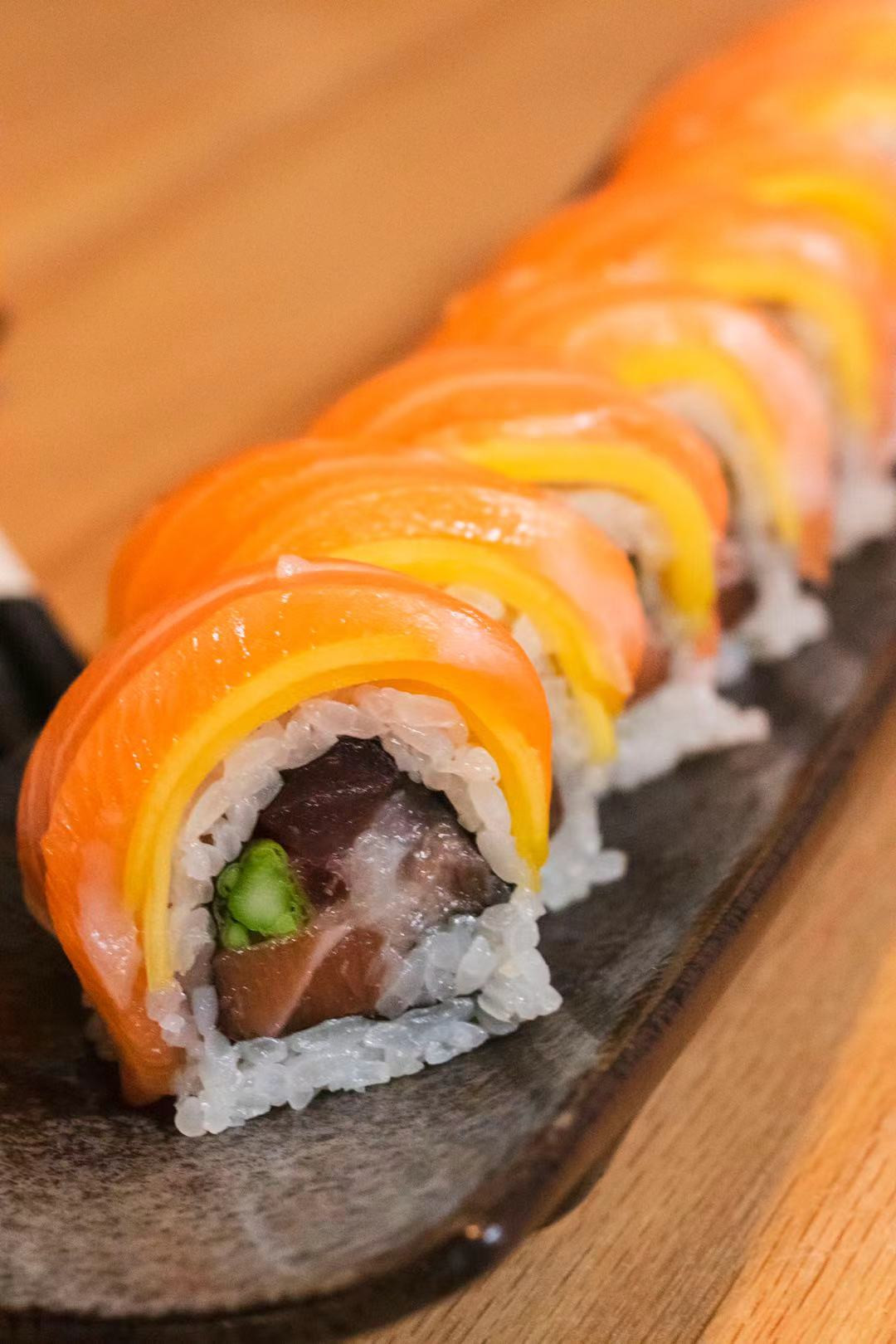 Order Crazy Salmon Roll food online from Takashi Japanese Cuisine store, Morristown on bringmethat.com